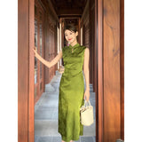 SOLVBAO Yi Qi Xia Lian Yu ~ New Chinese High-End Women's Clothing Dress  Summer High-End Improved Women's Cheongsam Dress 2024