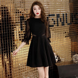 SOLVBAO New Black Daily Style Evening Dress Dress Female Temperament Small Dress Banquet Dress