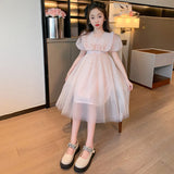 SOLVBAO Girls' Princess Dress Summer  New Big Children Girls' Fashionable Skirt Gauze Dress Tulle Tutu Children's 61 Dress