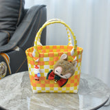 Bag Woven Bag Handbag Hand Collar Bag Beach Bag Vegetable Basket Woven Bag Female Tote Bag Wholesale Hand Gift Basket