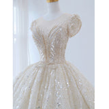 SOLVBAO Starry Sky  Wedding Dress  New Bridal High-End Temperament Luxury Heavy Work Large Tail Court Style High-End Sense