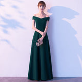 Solvbao Dark Green Spandex Long Party Dress, Green Prom Dress