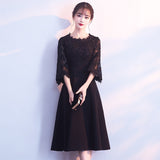 Black Evening Dress  New Birthday Banquet Party Small Dress Daily Style Banquet Dress Spring