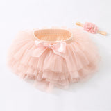 SOLVBAO Girl's Miniskirt Girls' Short Skirt Tutu Skirt Baby European and American Princess Dress Infant Sudden Mesh Bubble Skirt