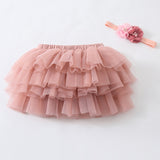 SOLVBAO Girl's Miniskirt Girls' Short Skirt Tutu Skirt Baby European and American Princess Dress Infant Sudden Mesh Bubble Skirt