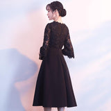 Black Evening Dress  New Birthday Banquet Party Small Dress Daily Style Banquet Dress Spring