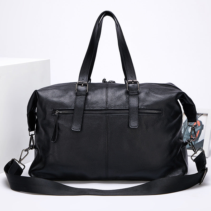 SOLVBAO 2025  new large-capacity travel bag, genuine leather fashion soft leather casual handbag, first-layer cowhide shoulder bag.