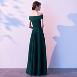 Solvbao Dark Green Spandex Long Party Dress, Green Prom Dress