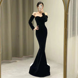 SOLVBAO High-End Evening Dress Female  New Banquet Temperament Design Sense Special Interest Light Luxury Senior Host Annual Meeting Art Exam