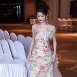 SOLVBAO Marriage Engagement Evening Dress  New Toast Dress Light Luxury New Chinese Bridal Gown Dress Banquet Dress