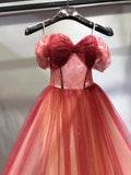 Solvbao Beautiful Gradient Long Tulle Sweetheart Party Dress, Lovely Formal Dress