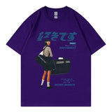 Solvbao Hip Hop Streetwear Y2k Tshirt Girl Japanese Kanji Print Oversized T Shirt Harajuku Summer Mens Short Cotton Sleeve Tops