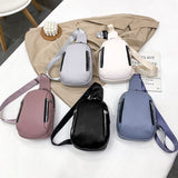 solvbao - Women Bag Chest Bag Women's New Korean Style Fashion Simple Crossbody Bag Ins Trendy Female Shoulder Bags Fashion Messenger Pack