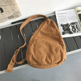 solvbao - Canvas Chest Bag Women Women Shoulder Messenger Bag Unisex Canvas Crossbody Bag Muliti Pocket Casual Women Bag