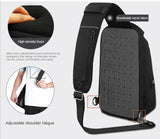 solvbao - Men PVC Multifunctional Shoulder Bags Travel Pack Waterproof USB Sling Chest Bag Messenger Crossbody Pack For Male Female Women