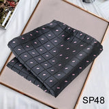 Solvbao Business Neck Scarf Men's Retro Scarf Men's Printing Scarf Small Square Men's Fall Suit Shirt Luxury Scarf Hiphop Men's Scarf