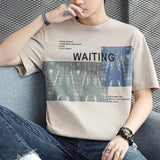 Solvbao  -  Fashion Printed O-Neck Short Sleeve All-match T-Shirt Men's Clothing Spring New Oversized Casual Pullovers Korean Tee Shirt