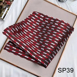 Solvbao Business Neck Scarf Men's Retro Scarf Men's Printing Scarf Small Square Men's Fall Suit Shirt Luxury Scarf Hiphop Men's Scarf