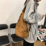 solvbao - Canvas Chest Bag Women Women Shoulder Messenger Bag Unisex Canvas Crossbody Bag Muliti Pocket Casual Women Bag