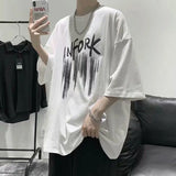 Solvbao  -  Oversized Mens Casual T-shirt Cotton Breathable Loose Tops Y2k Clothes Harajuku Short Sleeve Tees Graphic T Shirts Recommend