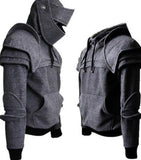 Solvbao Punk Streetwear Men's Arthur Medieval Hollow Knight Hoodie Armor Sweatshirt Pullover Hooded Jacket S-5XL Hoodies Harajuku