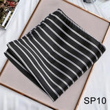 Solvbao Contrast Stripes Business Neck Scarf Men's Retro Printing Scarf Small Square Men's Fall Suit Shirt Luxury Scarf Hiphop Scarf