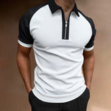 Solvbao  Men's Polo Shirts Short Sleeve T-Shirts Contrast New Summer Streetwear Casual Fashion Business Tops S-3XL