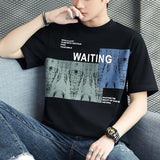 Solvbao  -  Fashion Printed O-Neck Short Sleeve All-match T-Shirt Men's Clothing Spring New Oversized Casual Pullovers Korean Tee Shirt