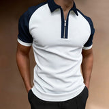 Solvbao  Men's Polo Shirts Short Sleeve T-Shirts Contrast New Summer Streetwear Casual Fashion Business Tops S-3XL