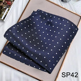 Solvbao Business Neck Scarf Men's Retro Scarf Men's Printing Scarf Small Square Men's Fall Suit Shirt Luxury Scarf Hiphop Men's Scarf