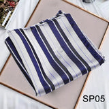 Solvbao Contrast Stripes Business Neck Scarf Men's Retro Printing Scarf Small Square Men's Fall Suit Shirt Luxury Scarf Hiphop Scarf