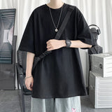 Solvbao  -  Men's Cotton Oversized T-shirt Loose Tops Tshirts For Clothing Breathable Casual Pattern Short Sleeve Tees Streetwear Recommend