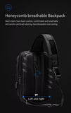 solvbao - Men's Multifunction Shoulder Bag USB Crossbody Sling Chest Bags Waterproof Travel Backpack Messenger Pack For Male Women Female