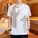 Solvbao  -  Fashion O-Neck Printed Letter T-Shirt Men's Clothing Summer New Oversized Casual Pullovers Loose All-match Tee Shirt