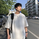 Solvbao  -  Summer Unisex Asual Suit Men's Hong Kong Style Short SleeveT-shirt Korean Streetwear Casual Preppy Shorts Two Piece sportswear