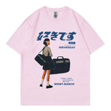 Solvbao Hip Hop Streetwear Y2k Tshirt Girl Japanese Kanji Print Oversized T Shirt Harajuku Summer Mens Short Cotton Sleeve Tops