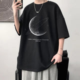 Solvbao  -  Men's Cotton Oversized T-shirt Loose Tops Tshirts For Clothing Breathable Casual Pattern Short Sleeve Tees Streetwear Recommend