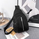 solvbao - Women Bag Retro Fashion Bag Female New Trend Messenger Simple Girl Chest Bag Lady Shoulder Bag Pure Color Crossbody Pack