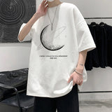 Solvbao  -  Men's Cotton Oversized T-shirt Loose Tops Tshirts For Clothing Breathable Casual Pattern Short Sleeve Tees Streetwear Recommend