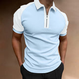 Solvbao  Men's Polo Shirts Short Sleeve T-Shirts Contrast New Summer Streetwear Casual Fashion Business Tops S-3XL