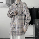 Solvbao Harajuku Plaid Shirt Men Hip Hop Flannel Checked Over Size Shirt High Quality Spring New Oversize Streetwear Green Retro Blouses