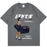 Solvbao Hip Hop Streetwear Y2k Tshirt Girl Japanese Kanji Print Oversized T Shirt Harajuku Summer Mens Short Cotton Sleeve Tops