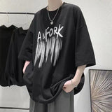 Solvbao  -  Oversized Mens Casual T-shirt Cotton Breathable Loose Tops Y2k Clothes Harajuku Short Sleeve Tees Graphic T Shirts Recommend