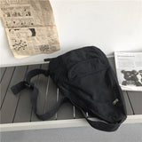 solvbao - Canvas Chest Bag Women Women Shoulder Messenger Bag Unisex Canvas Crossbody Bag Muliti Pocket Casual Women Bag