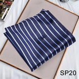 Solvbao Contrast Stripes Business Neck Scarf Men's Retro Printing Scarf Small Square Men's Fall Suit Shirt Luxury Scarf Hiphop Scarf