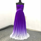 Solvbao Beautiful Gradient Purple Sweetheart Bridesmaid Dress, Beautiful Formal Dress