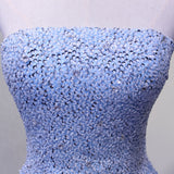 solvbao Light Blue Sparkle Long Formal Gowns, Beaded Party Dresses, Blue Tulle Gowns