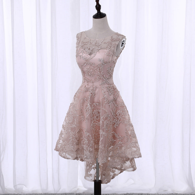 Solvbao Lovely Pearl Pink High Low Homecoming Dress , Cute Party Dresses