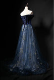 kamahe Elegant Off the Shoulder Velvet Floor Length Long Evening Dresses Prom Dresses