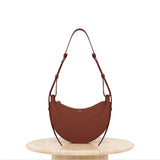 Designer bag New Luxury Leather Bags Handbag Wallet Fashion Leather crossbody Clutch half Tote bag for woman mens Brown Even crescent bags Classic beach Lady